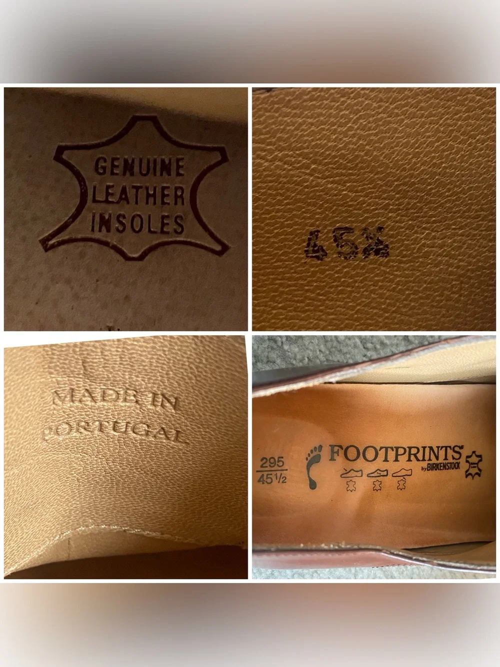 Footprints by Birkenstock men’s brown leather Oxford shoes